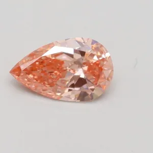 0.5ct PEAR Fancy Intense Pink SI1 Coloured Lab diamond