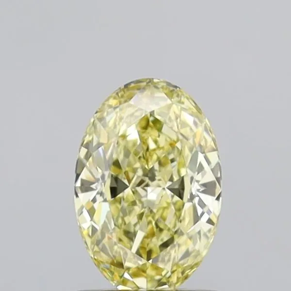 1.07ct OVAL Fancy Yellow VVS2 Coloured Lab diamond