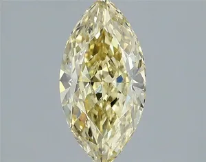 1.54ct MARQUISE Fancy Yellow VS1 Coloured Lab diamond