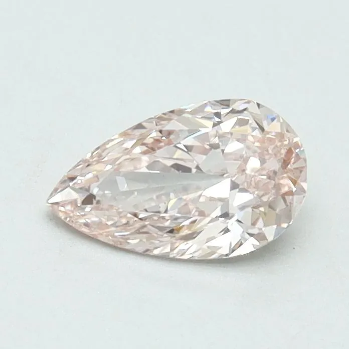 0.50ct PEAR Fancy Light Pink VS2 Coloured Lab diamond