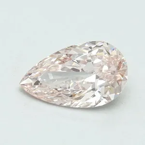 0.5ct PEAR Fancy Light Pink VS2 Coloured Lab diamond