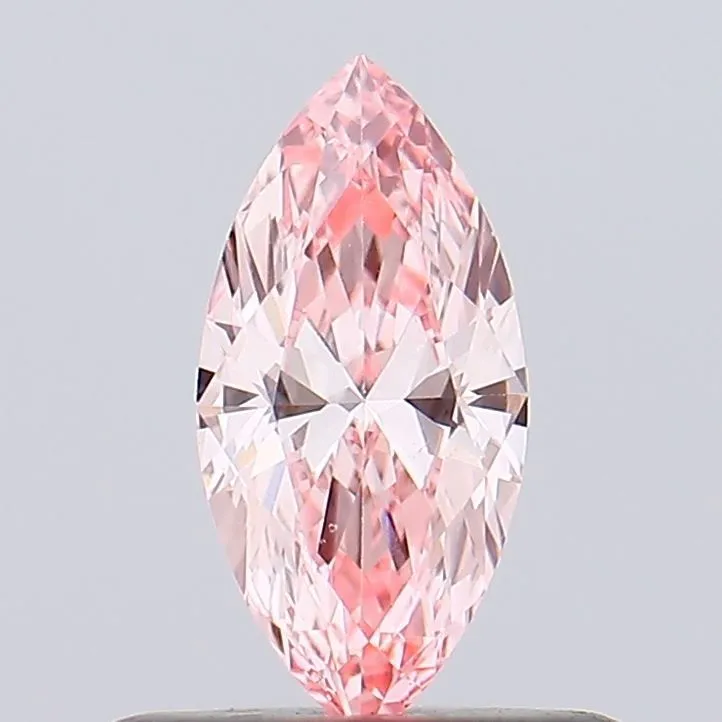 0.32ct MARQUISE Fancy Vivid Pink VS2 Coloured Lab diamond