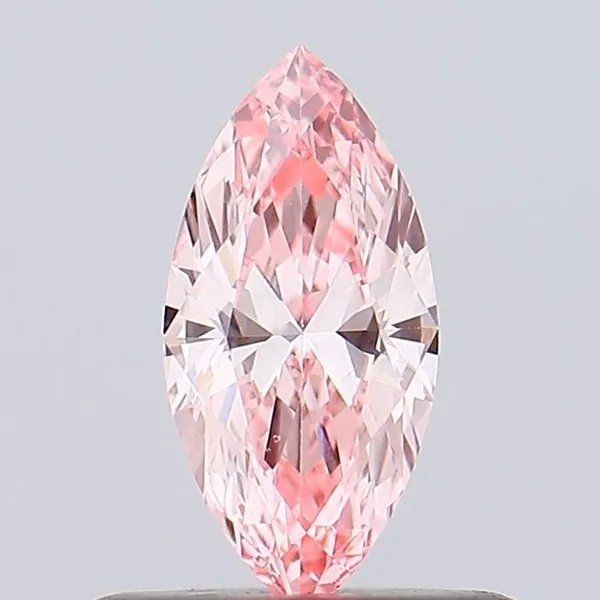 0.32ct MARQUISE Fancy Vivid Pink VS2 Coloured Lab diamond