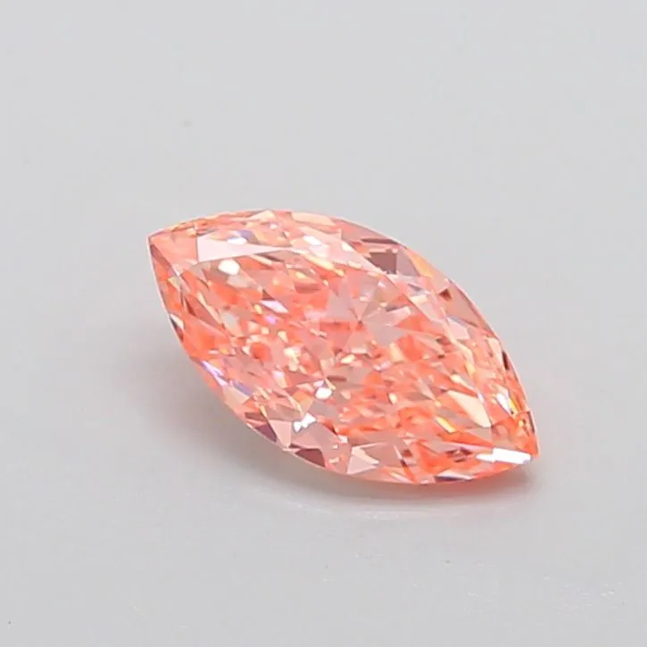 1.64ct MARQUISE Fancy Vivid Pink VS1 Coloured Lab diamond