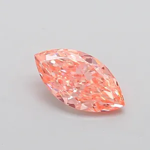 1.64ct MARQUISE Fancy Vivid Pink VS1 Coloured Lab diamond