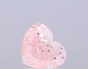 1.01ct HEART Fancy Intense Pink VS1 Coloured Lab diamond