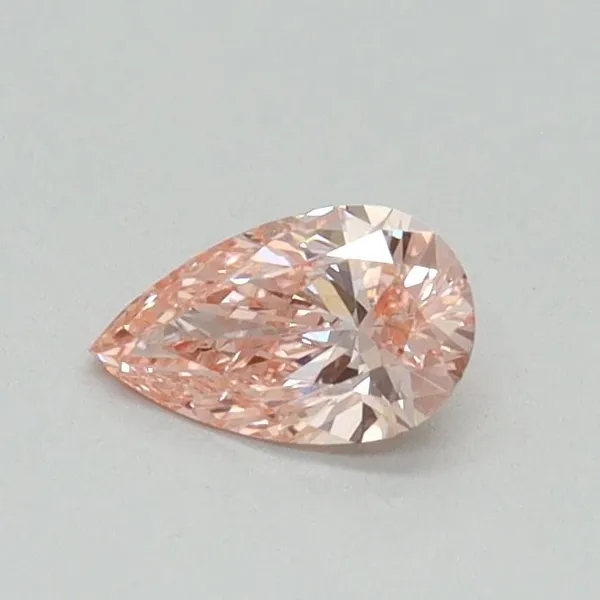 0.31ct PEAR Fancy Intense Pink VS2 Coloured Lab diamond
