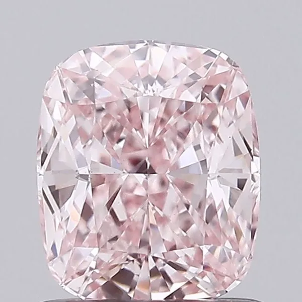 0.96ct CUSHION Fancy Pink VS1 Coloured Lab diamond