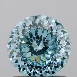 1.05ct ROUND Fancy Intense Blue VVS2 Coloured Lab diamond