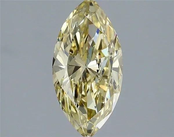 1.22ct MARQUISE Fancy Intense Yellow VVS2 Coloured Lab diamond