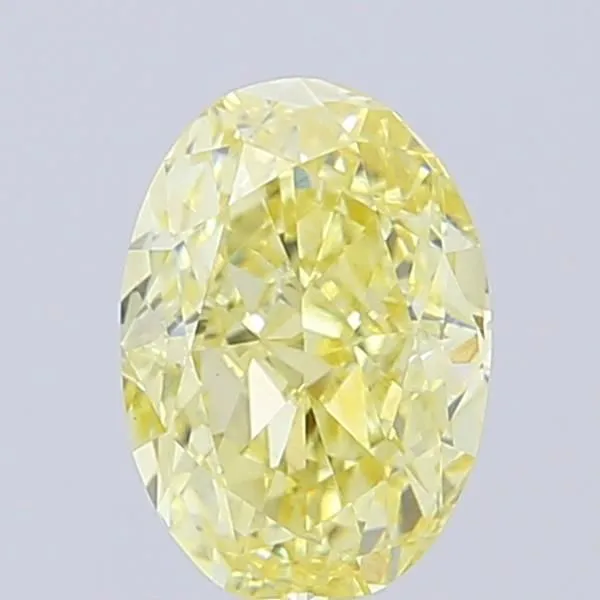 0.88ct OVAL Fancy Light Yellow VS1 Coloured Lab diamond