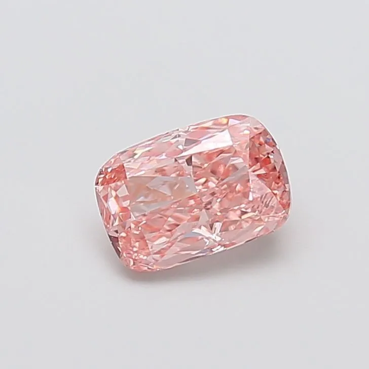 1.39ct CUSHION Fancy Vivid Pink VVS2 Coloured Lab diamond