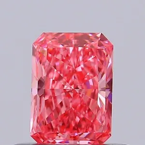 0.37ct RADIANT Fancy Vivid Pink VS1 Coloured Lab diamond