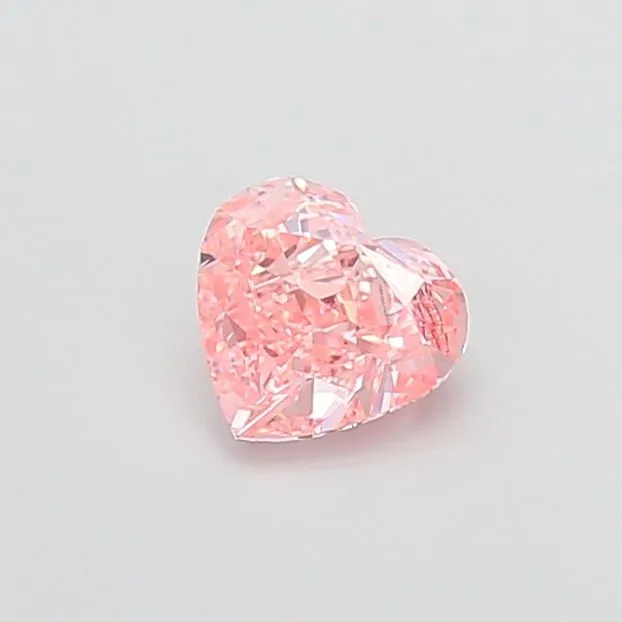 1.02ct HEART Fancy Vivid Pink VS1 Coloured Lab diamond