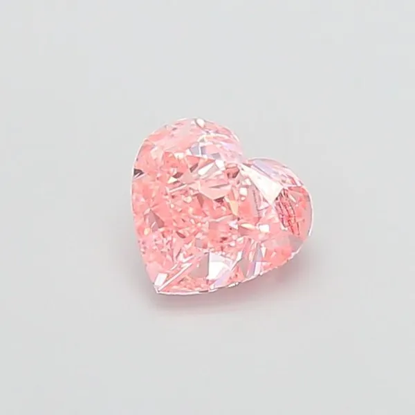 1.02ct HEART Fancy Vivid Pink VS1 Coloured Lab diamond
