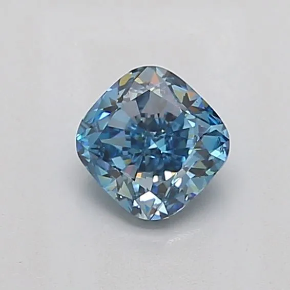 1.01ct CUSHION Fancy Vivid Blue SI1 Coloured Lab diamond