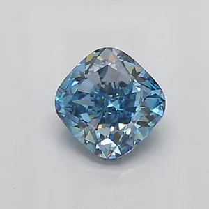 1.01ct CUSHION Fancy Vivid Blue SI1 Coloured Lab diamond
