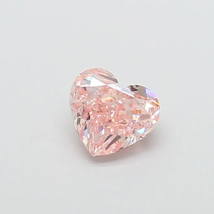1.00ct HEART Fancy Intense Pink VS1 Coloured Lab diamond