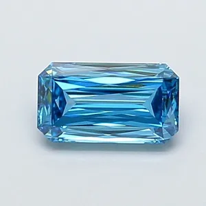 1.12ct RADIANT Fancy Vivid Blue VVS2 Coloured Lab diamond