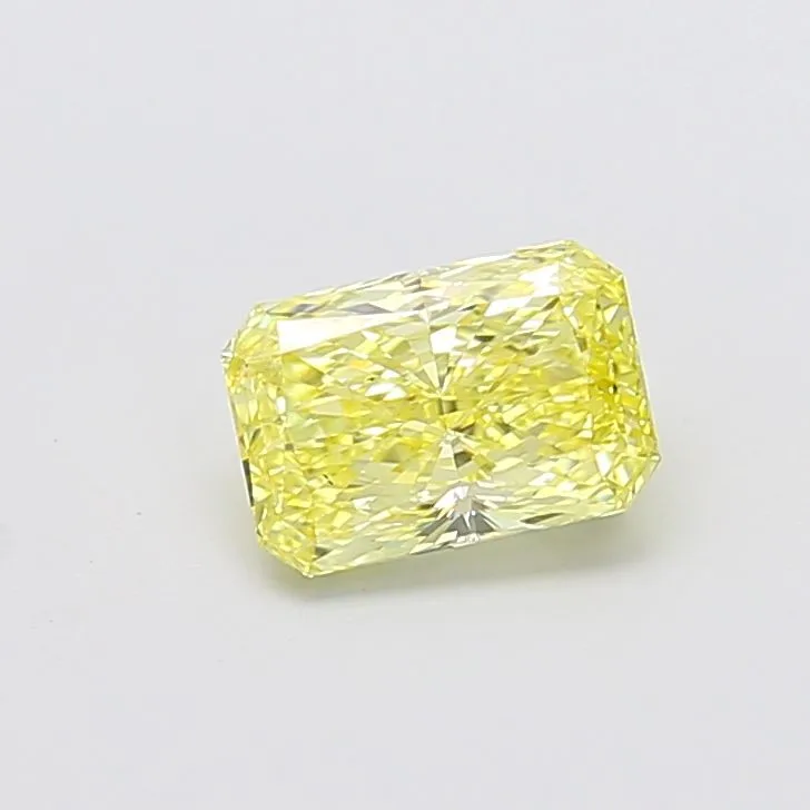 1.37ct RADIANT Fancy Intense Yellow VS2 Coloured Lab diamond