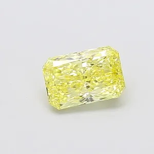 1.37ct RADIANT Fancy Intense Yellow VS2 Coloured Lab diamond