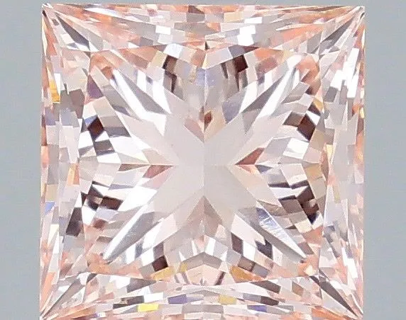 3.01ct PRINCESS Fancy Intense Pink VVS2 Coloured Lab diamond