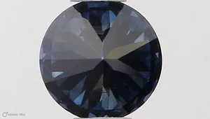 0.36ct ROUND Fancy Vivid Blue SI1 Coloured Lab diamond