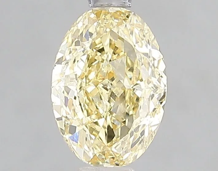 1.10ct OVAL Fancy Yellow VS1 Coloured Lab diamond
