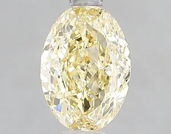 1.1ct OVAL Fancy Yellow VS1 Coloured Lab diamond