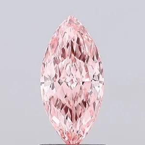 1.09ct MARQUISE Fancy Vivid Pink VS1 Coloured Lab diamond