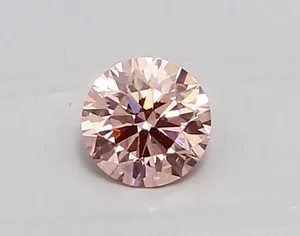 0.42ct ROUND Fancy Vivid Pink VS1 Coloured Lab diamond
