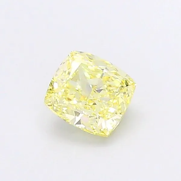 1.01ct CUSHION Fancy Yellow VS2 Coloured Lab diamond