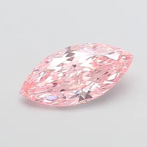 2.13ct MARQUISE Fancy Intense Pink VVS2 Coloured Lab diamond