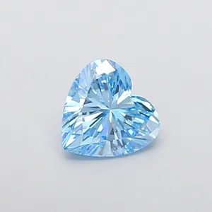 1.51ct HEART Fancy Vivid Blue VS1 Coloured Lab diamond