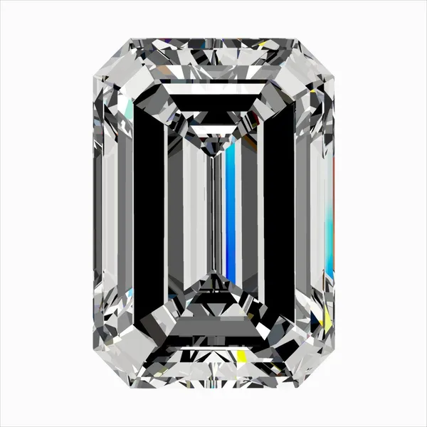 0.4ct EMERALD F VVS2 Natural diamond