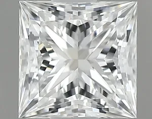 0.51ct PRINCESS F VVS2 Natural diamond