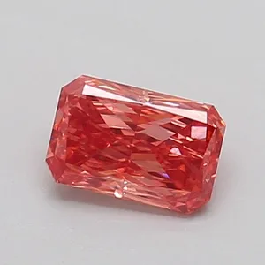 0.54ct RADIANT Fancy Vivid Pink VS1 Coloured Lab diamond