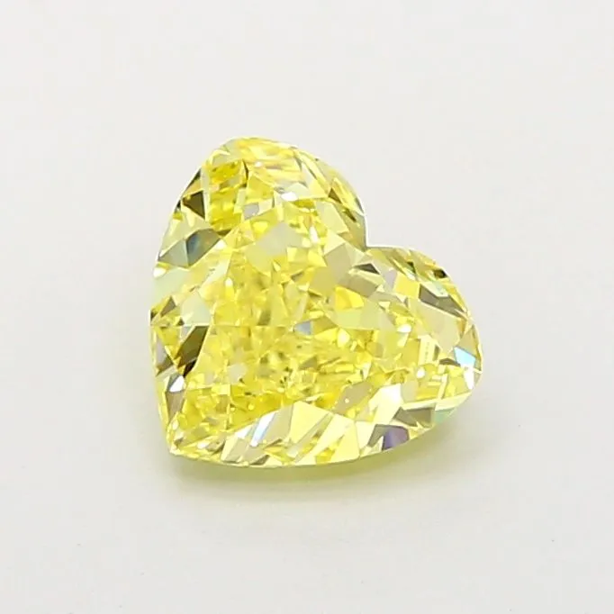 1.88ct HEART Fancy Intense Yellow SI1 Coloured Lab diamond