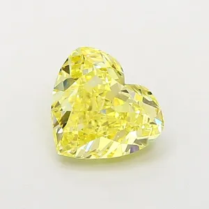 1.88ct HEART Fancy Intense Yellow SI1 Coloured Lab diamond