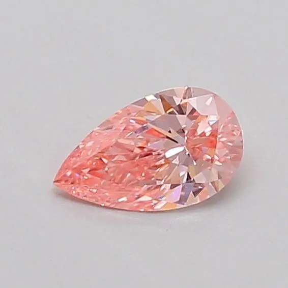 0.32ct PEAR Fancy Vivid Pink VS1 Coloured Lab diamond