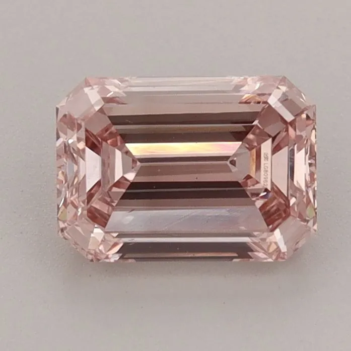 1.21ct EMERALD Fancy Intense Pink VS2 Coloured Lab diamond