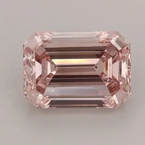 1.21ct EMERALD Fancy Intense Pink VS2 Coloured Lab diamond