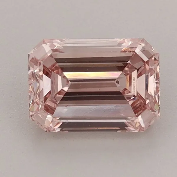 1.21ct EMERALD Fancy Intense Pink VS2 Coloured Lab diamond
