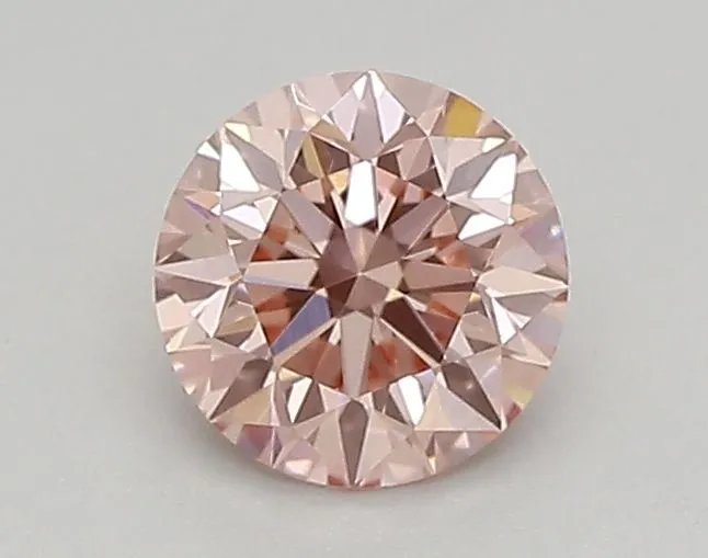 0.43ct ROUND Fancy Vivid Pink VVS2 Coloured Lab diamond