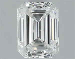 0.71ct EMERALD F VS2 Natural diamond