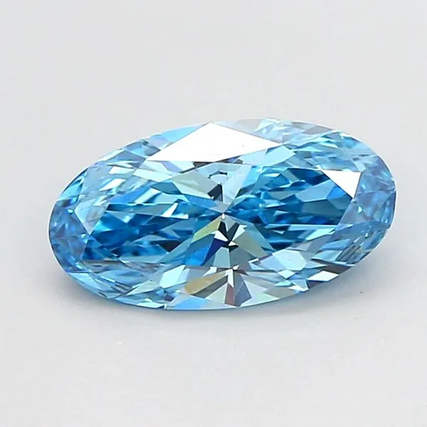 1.06ct OVAL Fancy Vivid Blue VS1 Coloured Lab diamond