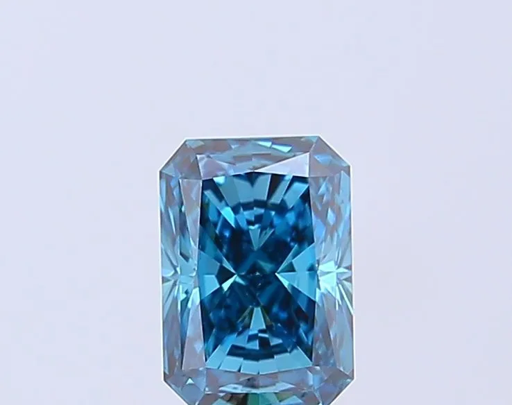 1.02ct RADIANT Fancy Vivid Blue VS2 Coloured Lab diamond