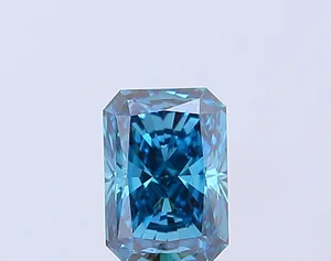 1.02ct RADIANT Fancy Vivid Blue VS2 Coloured Lab diamond