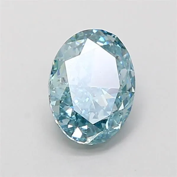 1.11ct OVAL Fancy Intense Blue VVS2 Coloured Lab diamond