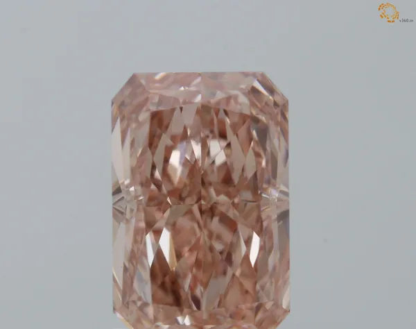 1.01ct RADIANT Fancy Vivid Pink VS1 Coloured Lab diamond